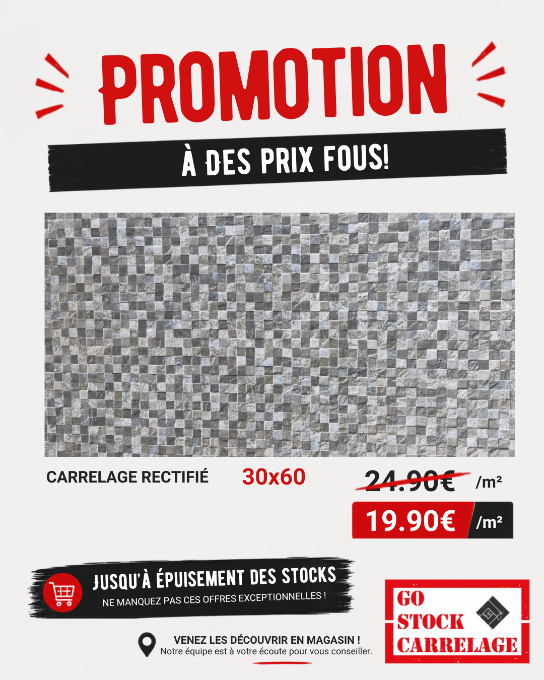 promotion carrelages à prix d'usine 30X60
