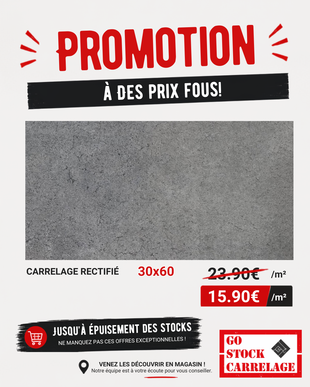 carrelages promotion 30X60 prix d'usine